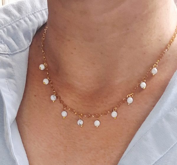 Collier Howlora en Howlite