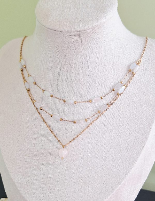 Collier Quartz Rose - Douceur, amour et féminité