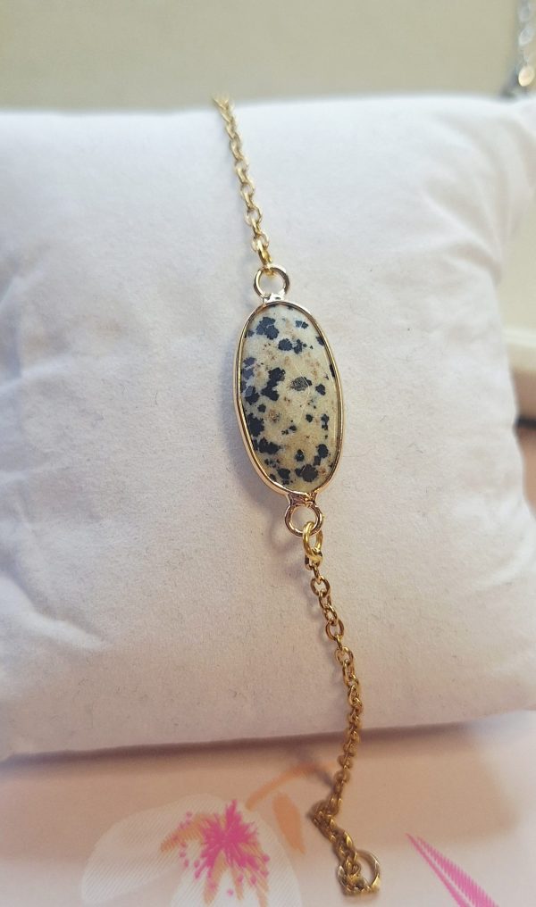 Bracelet Chaine Dorée - Pierre Naturelles