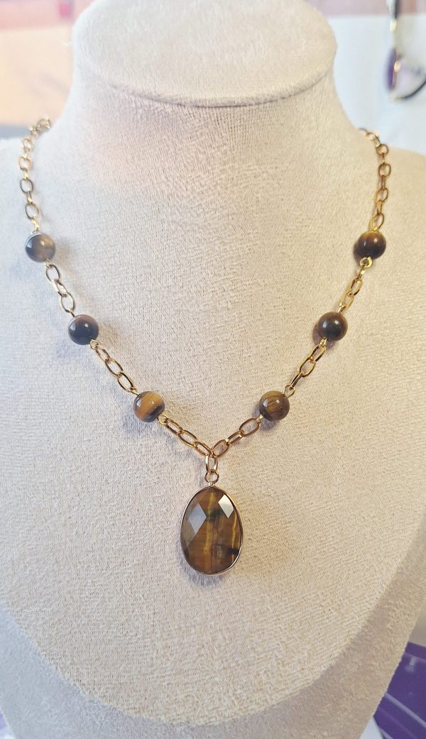 Œil de Tigre collier Élégance