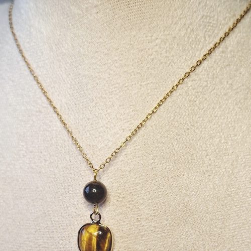 Œil de Tigre Collier Force des Anciens