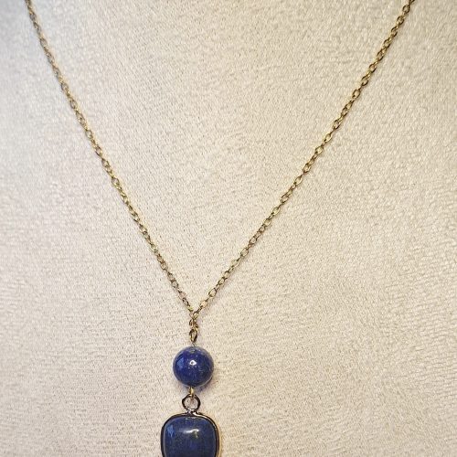 Lapis Lazuli Collier Bleu Royal d’Orient