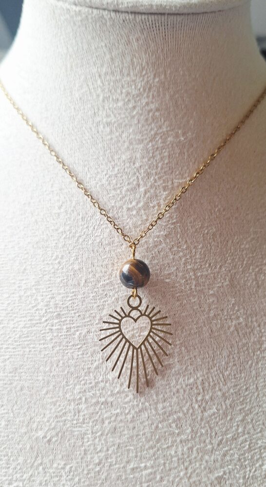 Cœur Rayonnant & Pierre Œil de Tigre