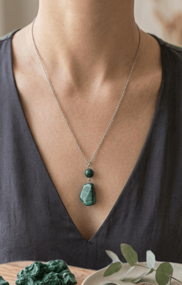 L'Essence du Changement – Collier Malachite