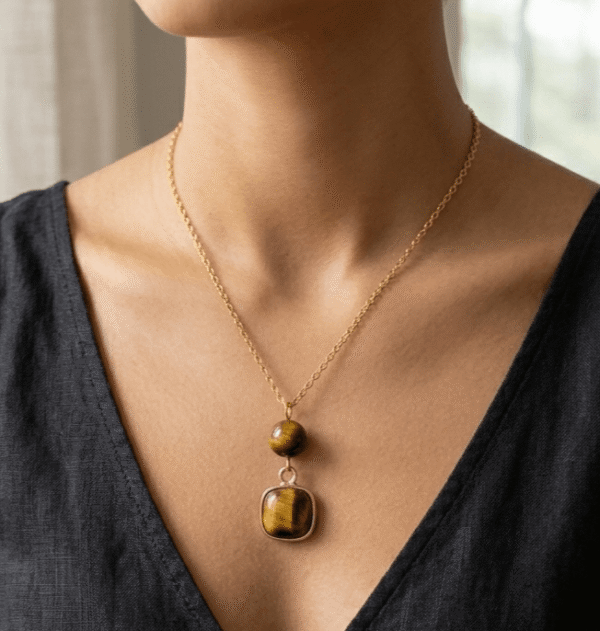 Œil de Tigre Collier Force des Anciens