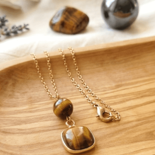 Œil de Tigre Œil de Tigre Collier Force des Anciens