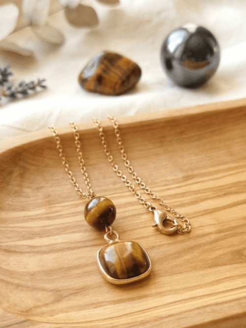 Œil de Tigre Œil de Tigre Collier Force des Anciens