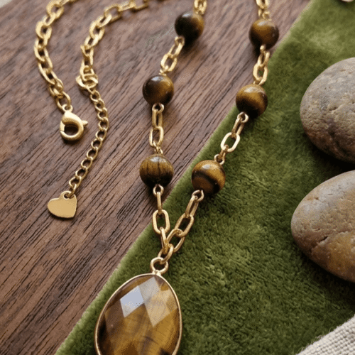 Œil de Tigre collier Élégance