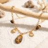 Collier "Amulette Solaire" – Œil de Tigre Protecteur