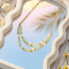 Collier Double Rang Chloé – Aventurine Divine & Perles d'Eau Douce