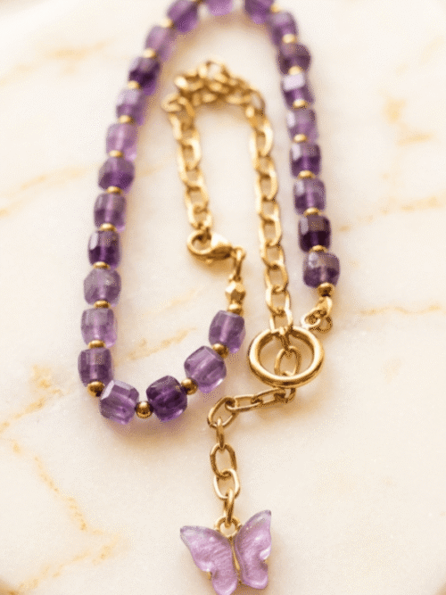 Améthystes Collier Naïade Étoilée – Look Pop & Girly