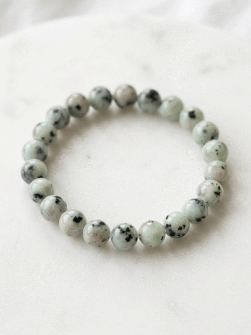 Bracelet Jaspe Kiwi -Sérénité & Énergie Positive