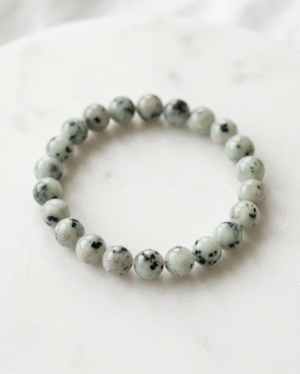 Bracelet Jaspe Kiwi -Sérénité & Énergie Positive