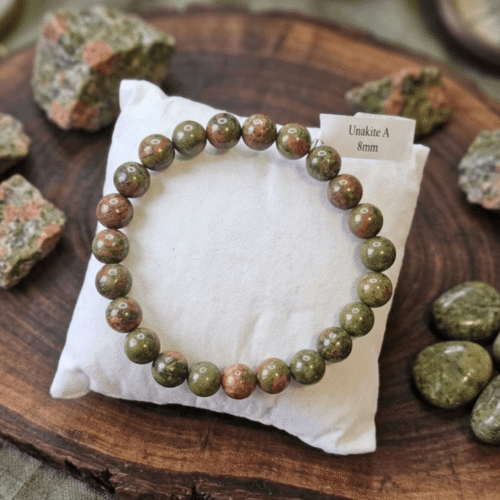 Bracelet Unakite - Équilibre, Ancrage & Harmonie