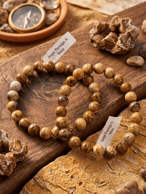 Bracelet Jaspe Paysage - Ancrage & Créativité