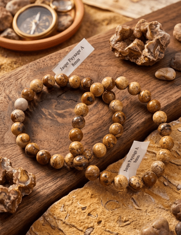 Bracelet Jaspe Paysage - Ancrage & Créativité