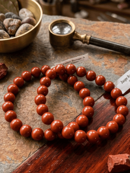 Bracelet Jaspe Rouge - Ancrage, Force & Énergie