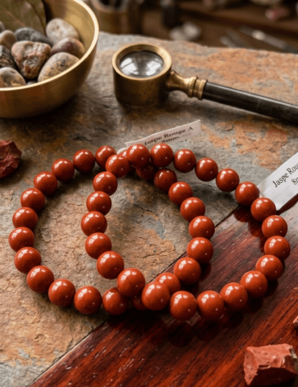 Bracelet Jaspe Rouge - Ancrage, Force & Énergie