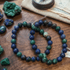 Bracelet Azurite Malachite - Équilibre & Intuition