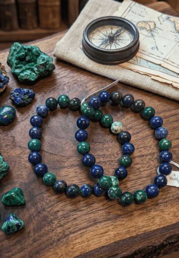 Bracelet Azurite Malachite - Équilibre & Intuition