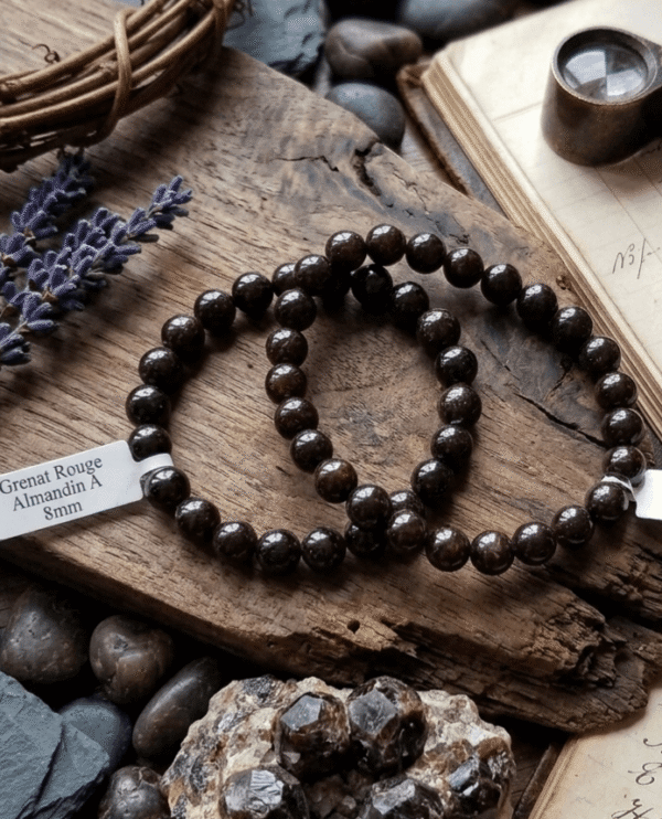 Grenat Rouge Bracelet Grenat - Énergie, Passion & Ancrage
