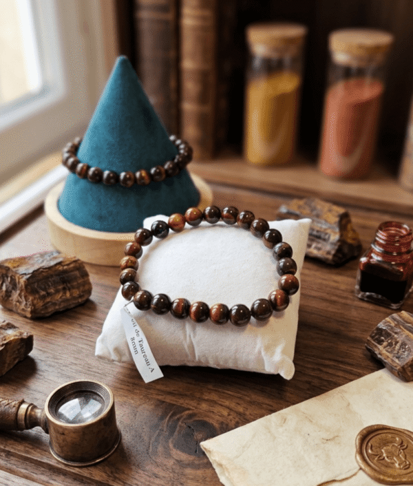 Bracelet Œil de Taureau - Force, Courage & Protection
