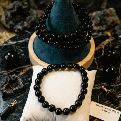 Bracelet Onyx Noir - Force Mentale & Protection