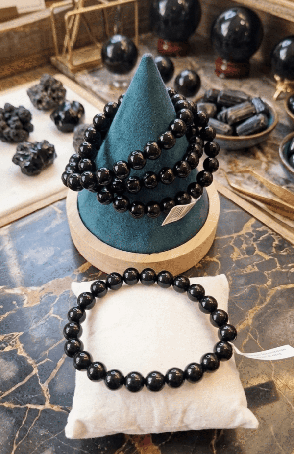 Bracelet Obsidienne Noire - Bouclier Ultime & Ancrage