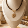 Oeil de Tigre Collier Solaire Oeil de Tigre – Force, Protection & Éclat Doré