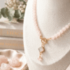quartz rose Collier Douceur d'Éden