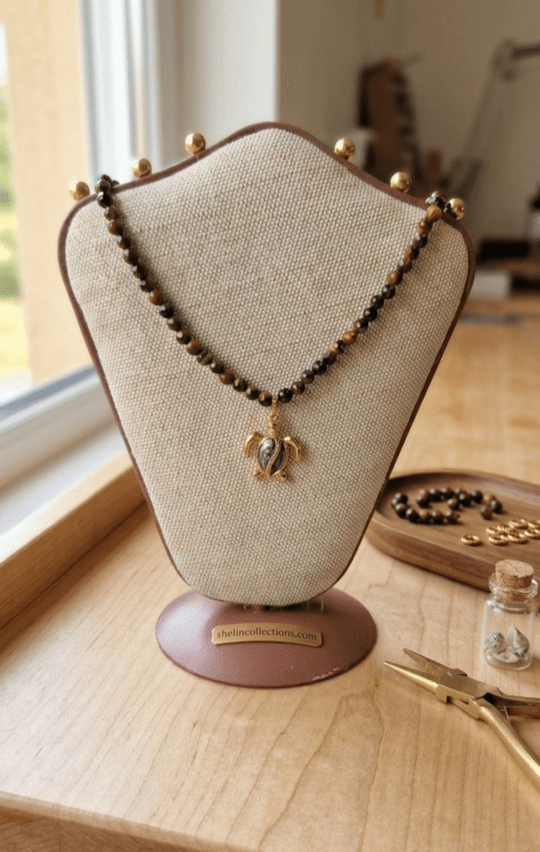 Collier Trésor des Lagons – Force de l'Œil de Tigre