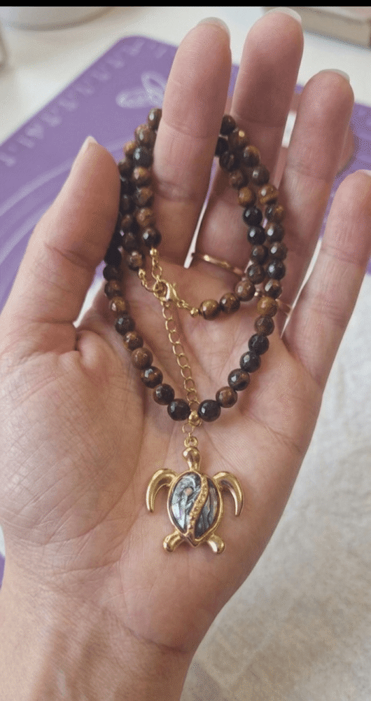 Collier Trésor des Lagons – Force de l'Œil de Tigre