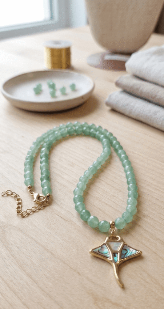 Aventurine Collier l'Appel du Grand Bleu – Douceur d'Aventurine