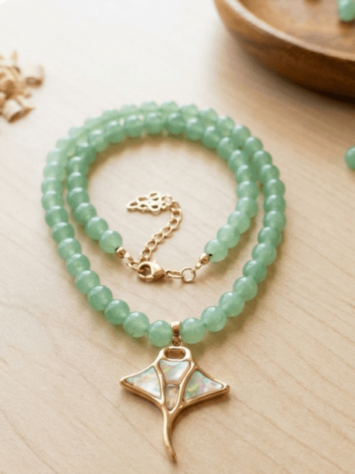 Aventurine Collier l'Appel du Grand Bleu – Douceur d'Aventurine