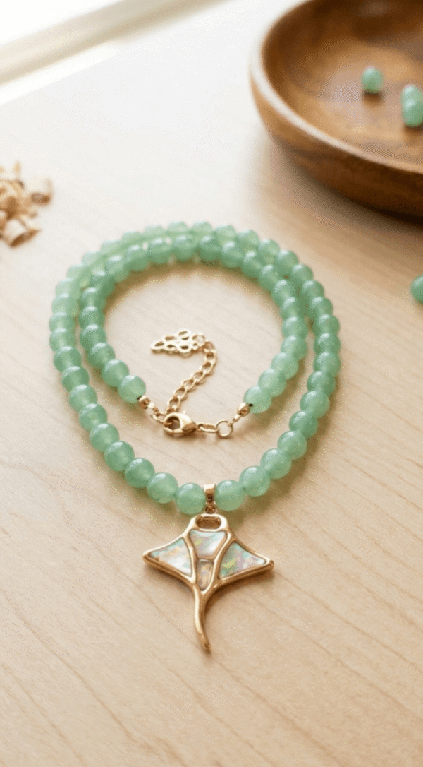 Aventurine Collier l'Appel du Grand Bleu – Douceur d'Aventurine
