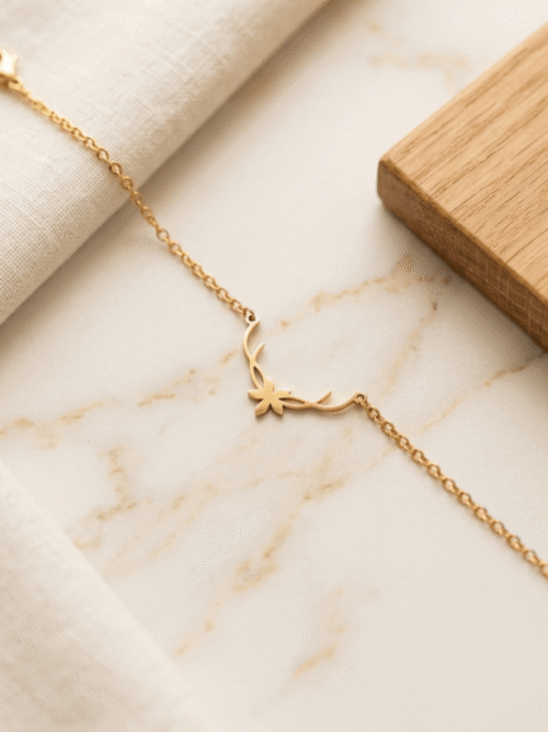 Bracelet Fin aux Courbes de Cerf