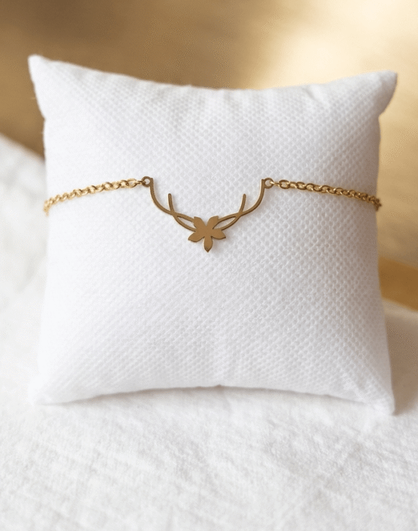 Bracelet Fin aux Courbes de Cerf