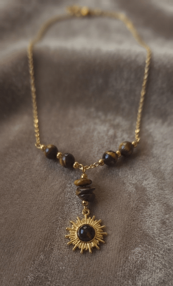 Collier "Talisman des Origines" – L’Œil de Tigre en Majesté