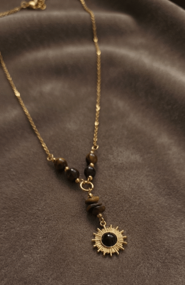 Collier "Talisman des Origines" – L’Œil de Tigre en Majesté