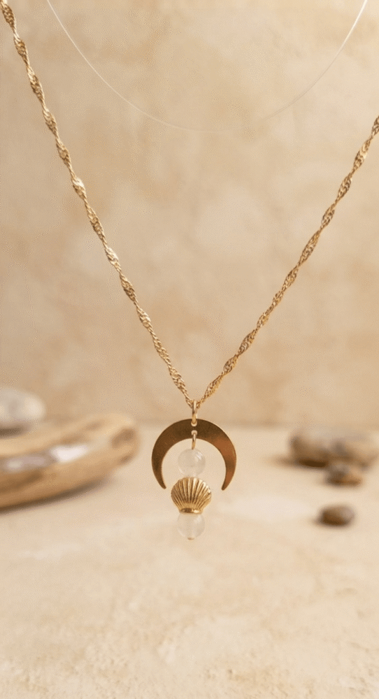 Collier "Astre Marin" – Demi-Lune.