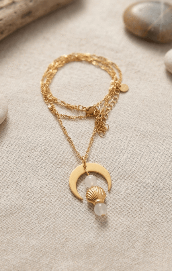 Collier "Astre Marin" – Demi-Lune.