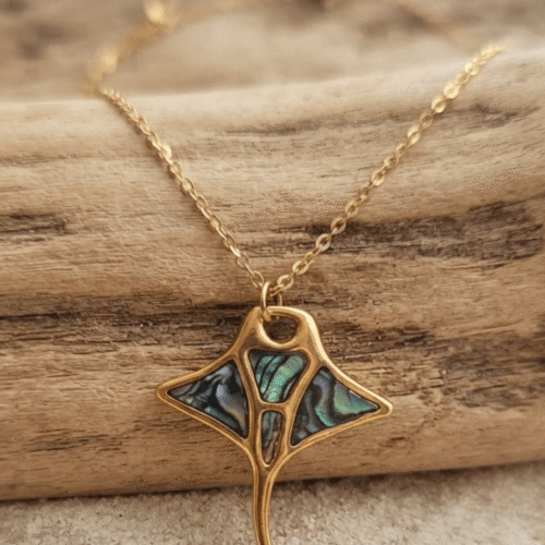 Collier Raie Manta Éclat des Océans