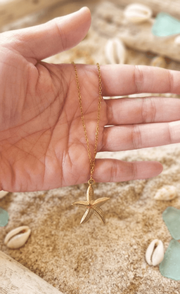 Étoile Collier Étoile Texturée