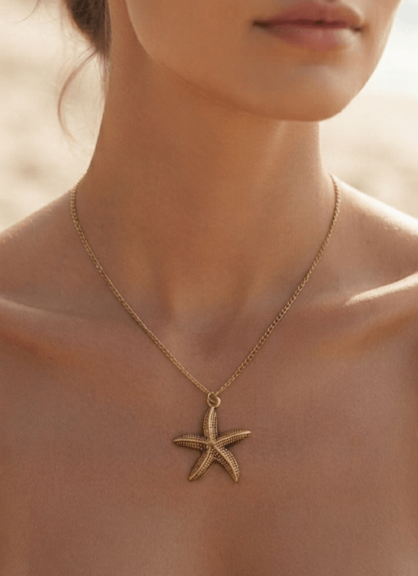 Étoile Collier Étoile Texturée