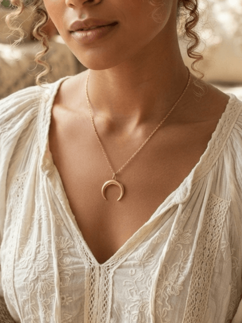 lune Collier Croissant de Lune