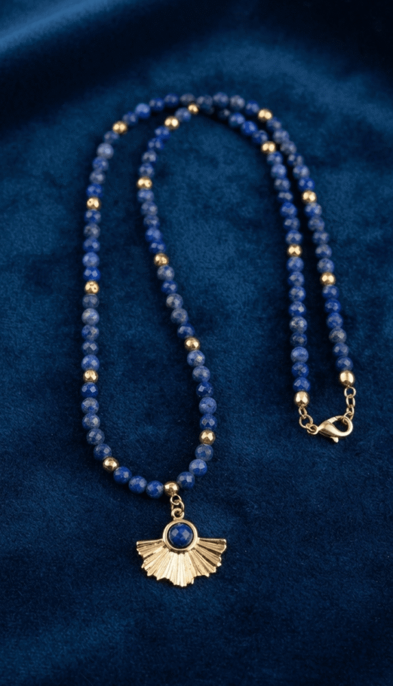 Lapis Lazuli Collier Nuit Étoilée de Lapis-Lazuli