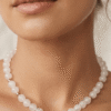 quartz rose Collier Rose Tendre