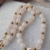 quartz rose Collier Rose Tendre