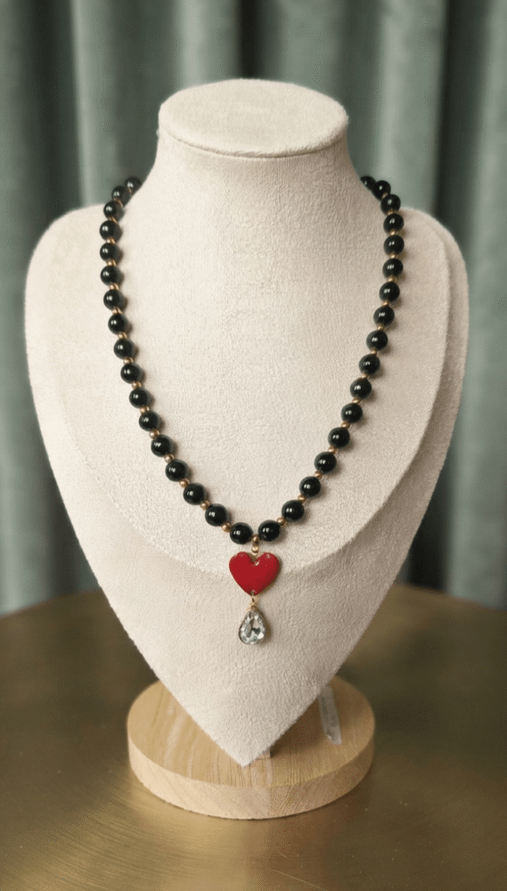 Onyx Collier Éclipse Amoureuse