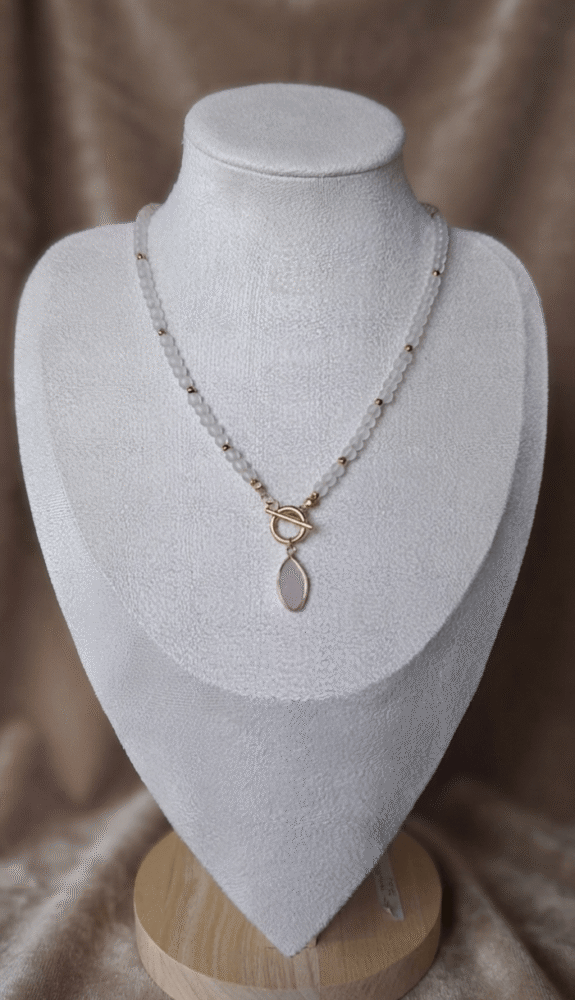 quartz rose Collier Aura Tendre